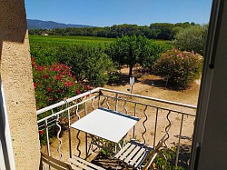 Terrasse avec vue sur le Luberon